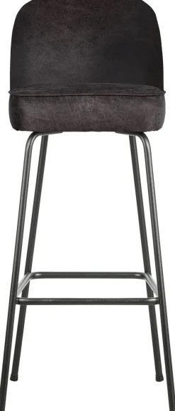 Leren Barkrukken-WOOOD Vogue Hoog Barstoel Black