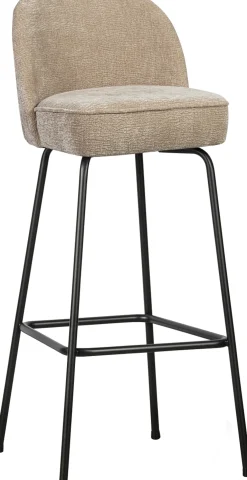Stoffen Barkrukken-WOOOD Vogue Hoog Barstoel Sand