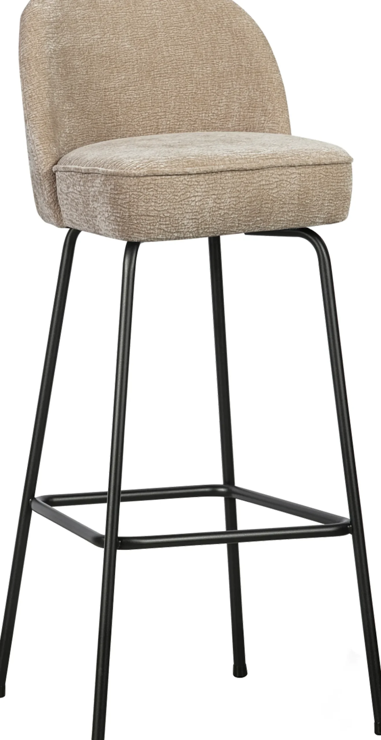 Stoffen Barkrukken-WOOOD Vogue Hoog Barstoel Sand
