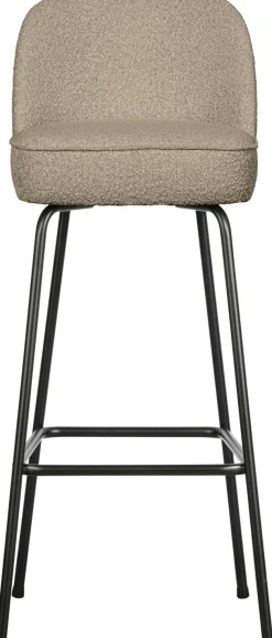 Stoffen Barkrukken-WOOOD Vogue Hoog Barstoel Beige