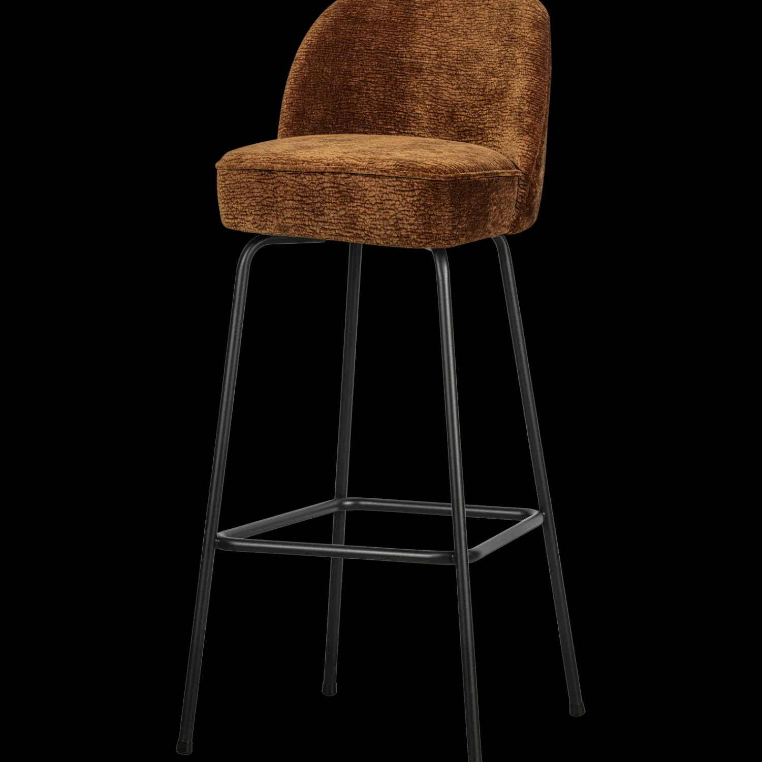 Stoffen Barkrukken-WOOOD Vogue Hoog Barstoel Mid Brown