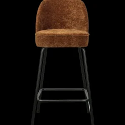 Stoffen Barkrukken-WOOOD Vogue Laag Barstoel Mid Brown