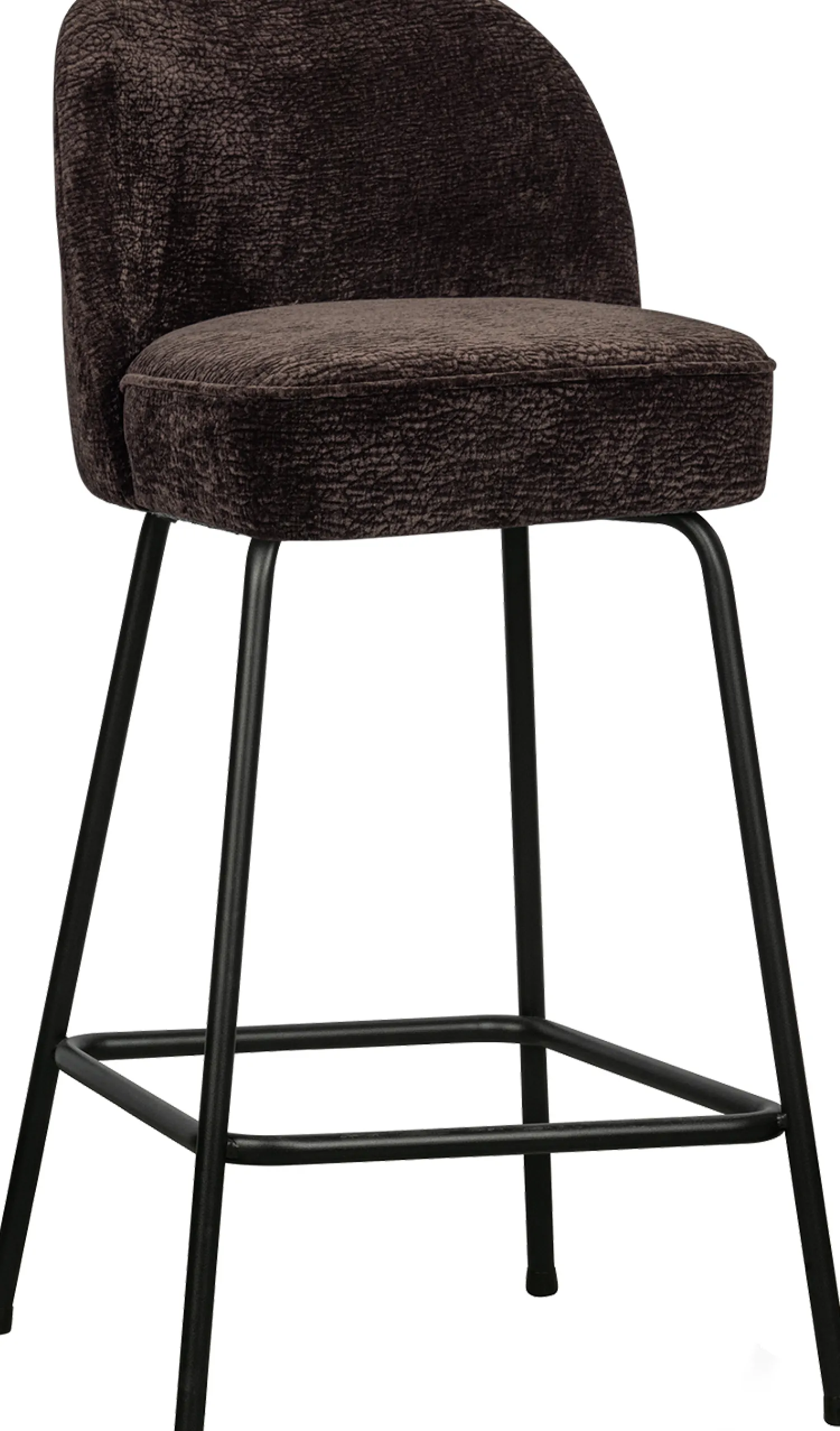 Stoffen Barkrukken-WOOOD Vogue Laag Barstoel Dark Brown