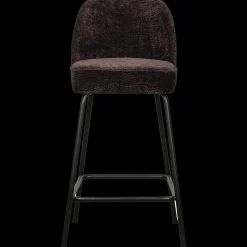 Stoffen Barkrukken-WOOOD Vogue Laag Barstoel Dark Brown