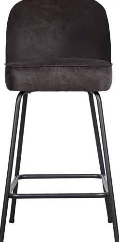 Leren Barkrukken-WOOOD Vogue Laag Barstoel Black