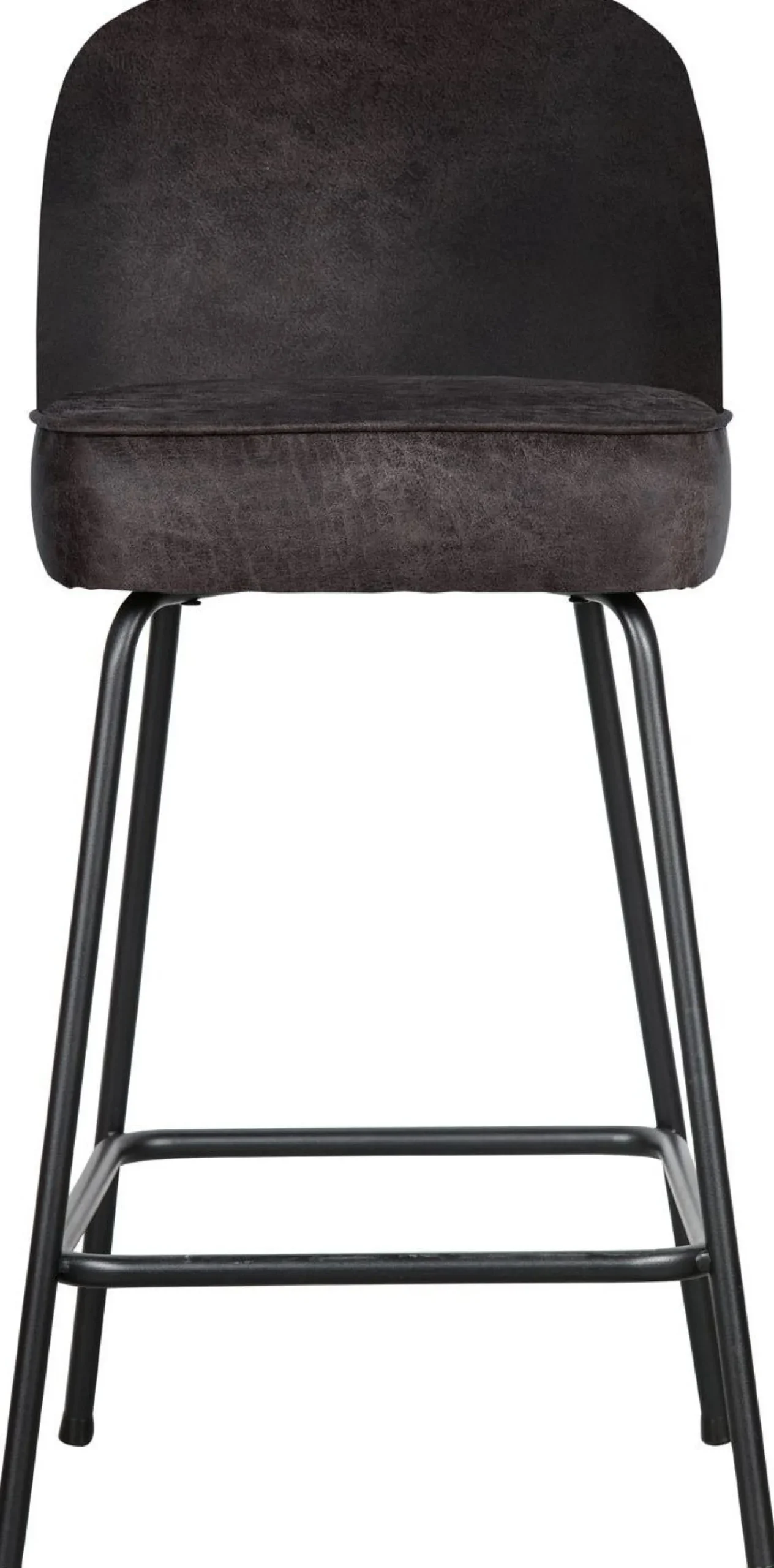 Leren Barkrukken-WOOOD Vogue Laag Barstoel Black