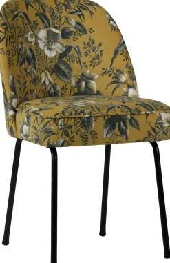 Eetkamerstoelen Zonder Armleuning-WOOOD Vogue Poppy Eetkamerstoel Mosterd