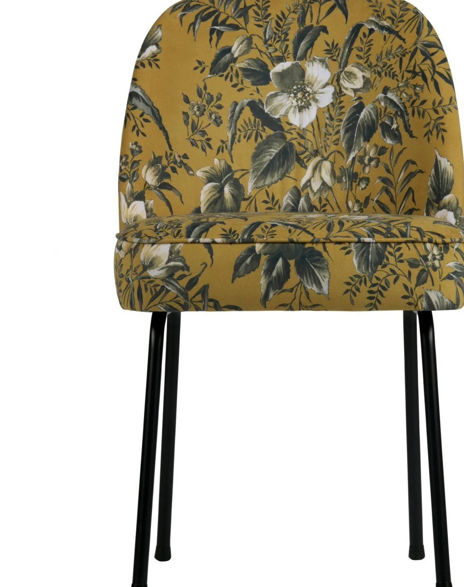 Eetkamerstoelen Zonder Armleuning-WOOOD Vogue Poppy Eetkamerstoel Mosterd