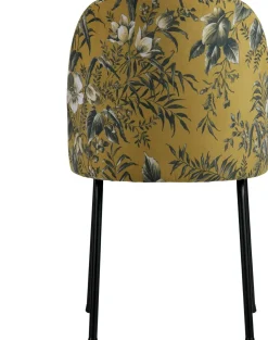 Eetkamerstoelen Zonder Armleuning-WOOOD Vogue Poppy Eetkamerstoel Mosterd