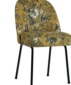 Eetkamerstoelen Zonder Armleuning-WOOOD Vogue Poppy Eetkamerstoel Mosterd