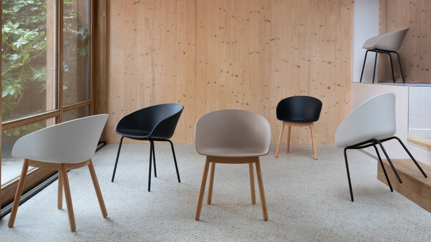 Eetkamerstoelen Met Armleuning-Zuiver Void (set van 2) Armstoel Milk