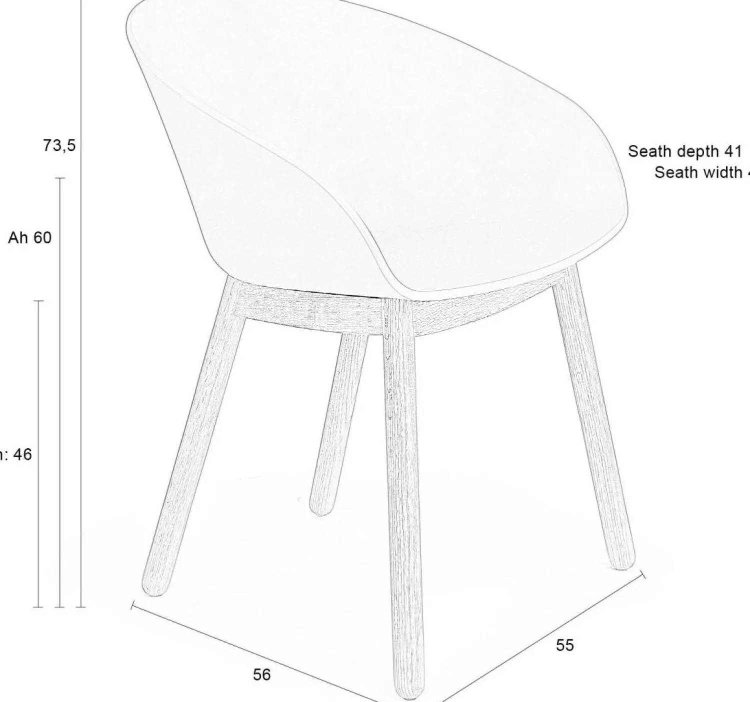 Eetkamerstoelen Met Armleuning-Zuiver Void (set van 2) Armstoel Milk