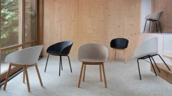 Eetkamerstoelen Met Armleuning-Zuiver Void (set van 2) Armstoel Latte