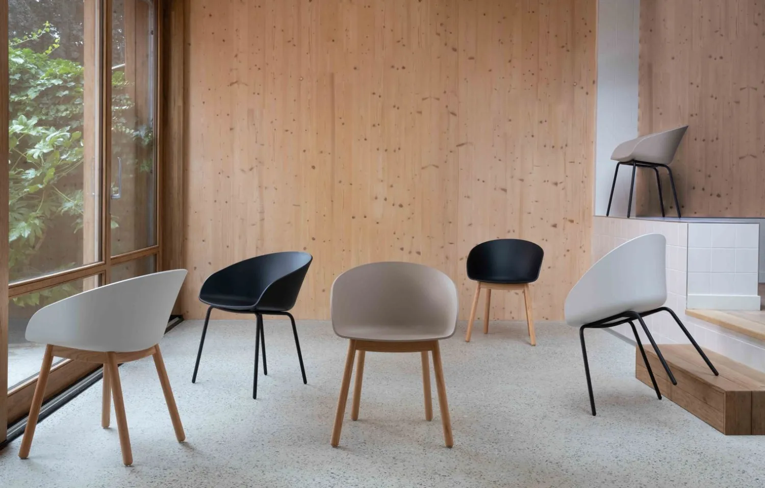 Eetkamerstoelen Met Armleuning-Zuiver Void (set van 2) Armstoel Milk