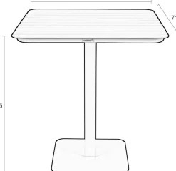 Tuintafels-Zuiver Vondel Bistro Tuintafel Black