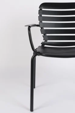 Tuinstoelen|Eetkamerstoelen Met Armleuning-Zuiver Vondel (set van 2) Armstoel Black