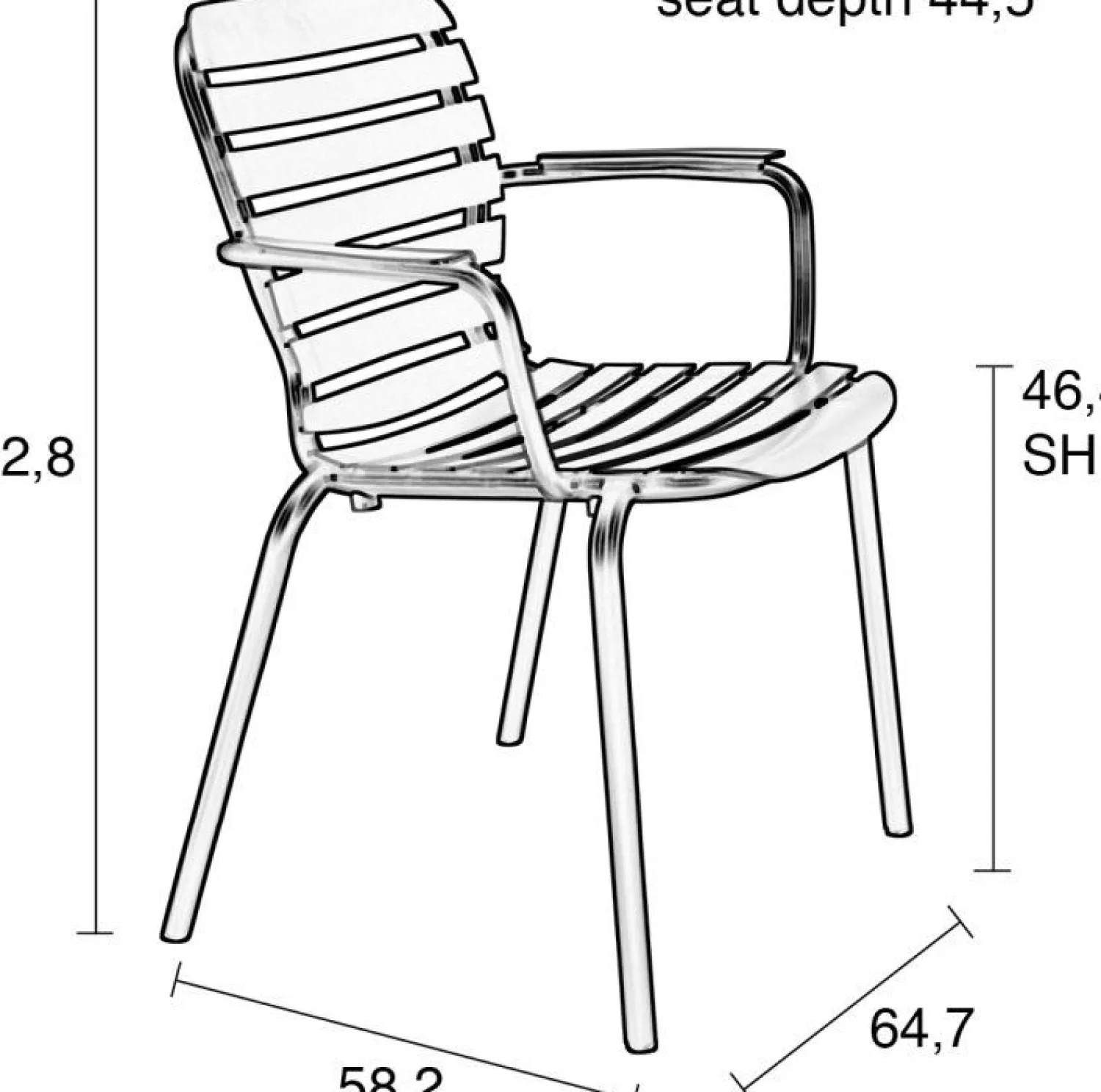 Tuinstoelen|Eetkamerstoelen Met Armleuning-Zuiver Vondel (set van 2) Armstoel Green
