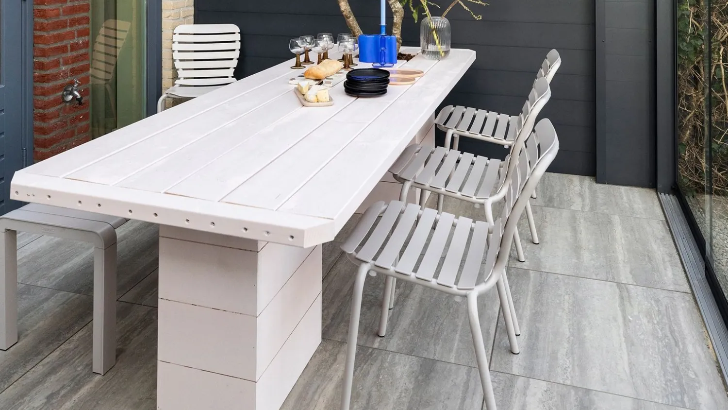 Tuinstoelen|Eetkamerstoelen Zonder Armleuning-Zuiver Vondel (set van 2) Eetkamerstoel Clay