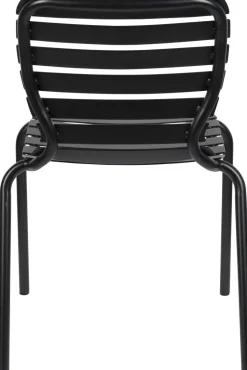 Tuinstoelen|Eetkamerstoelen Zonder Armleuning-Zuiver Vondel (set van 2) Eetkamerstoel Black