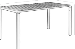 Tuintafels|Rechthoekige Eettafels-Zuiver Vondel Tuintafel White