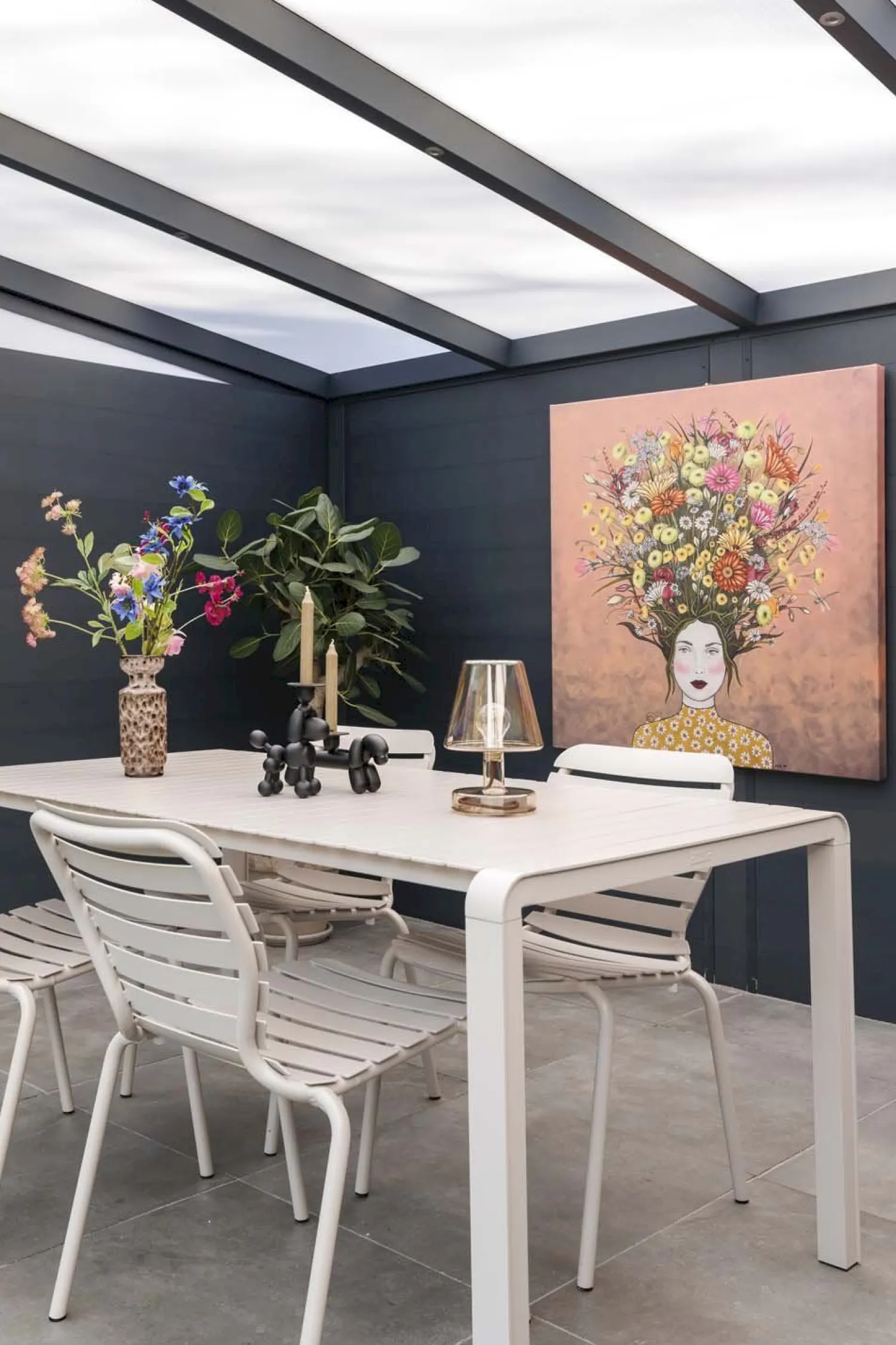 Tuintafels|Rechthoekige Eettafels-Zuiver Vondel Tuintafel White