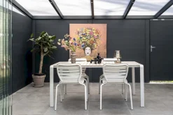 Tuintafels|Rechthoekige Eettafels-Zuiver Vondel Tuintafel White