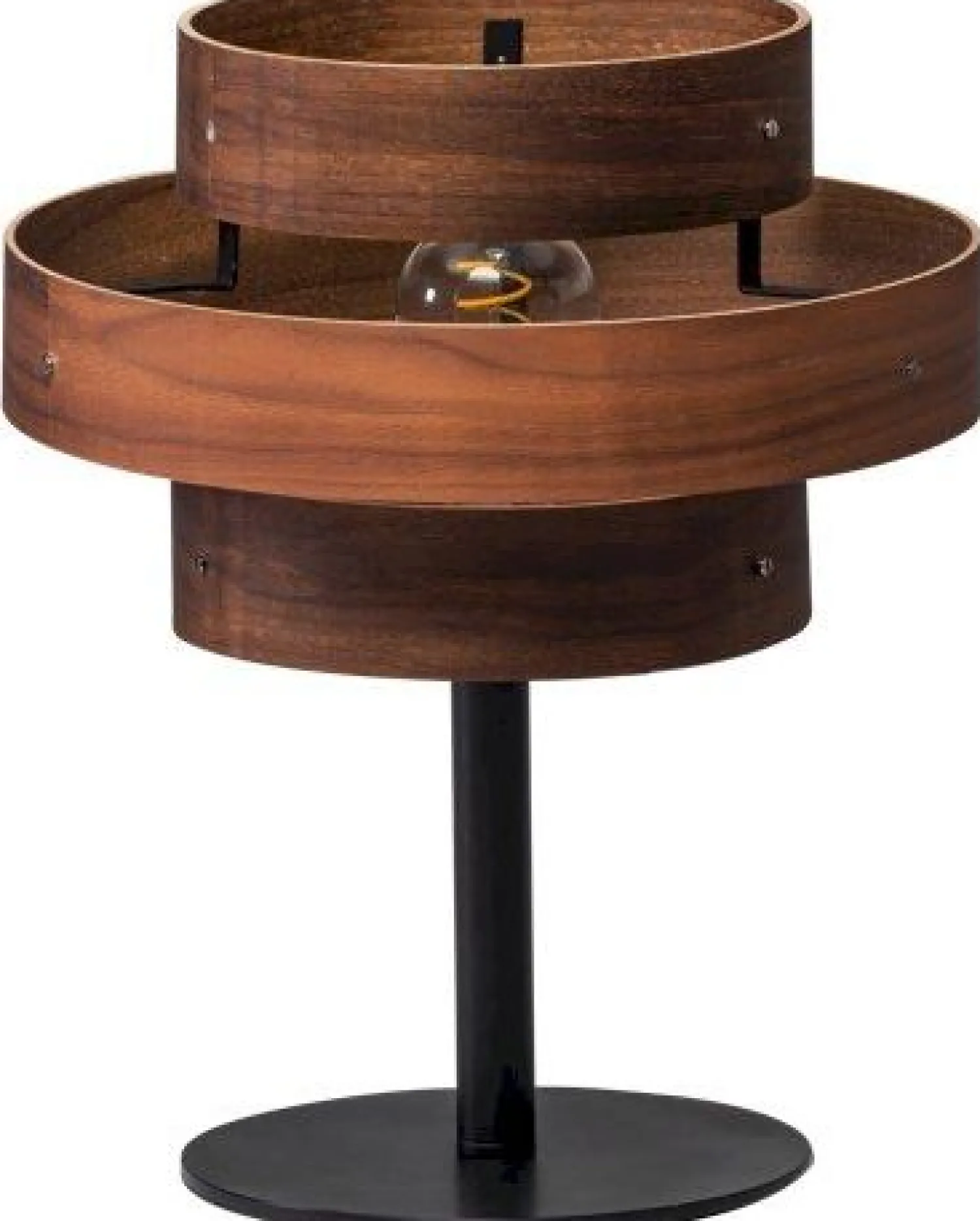 Tafellampen|Tafellampen-Eijerkamp Collectie Walnut Tafellamp Bruin