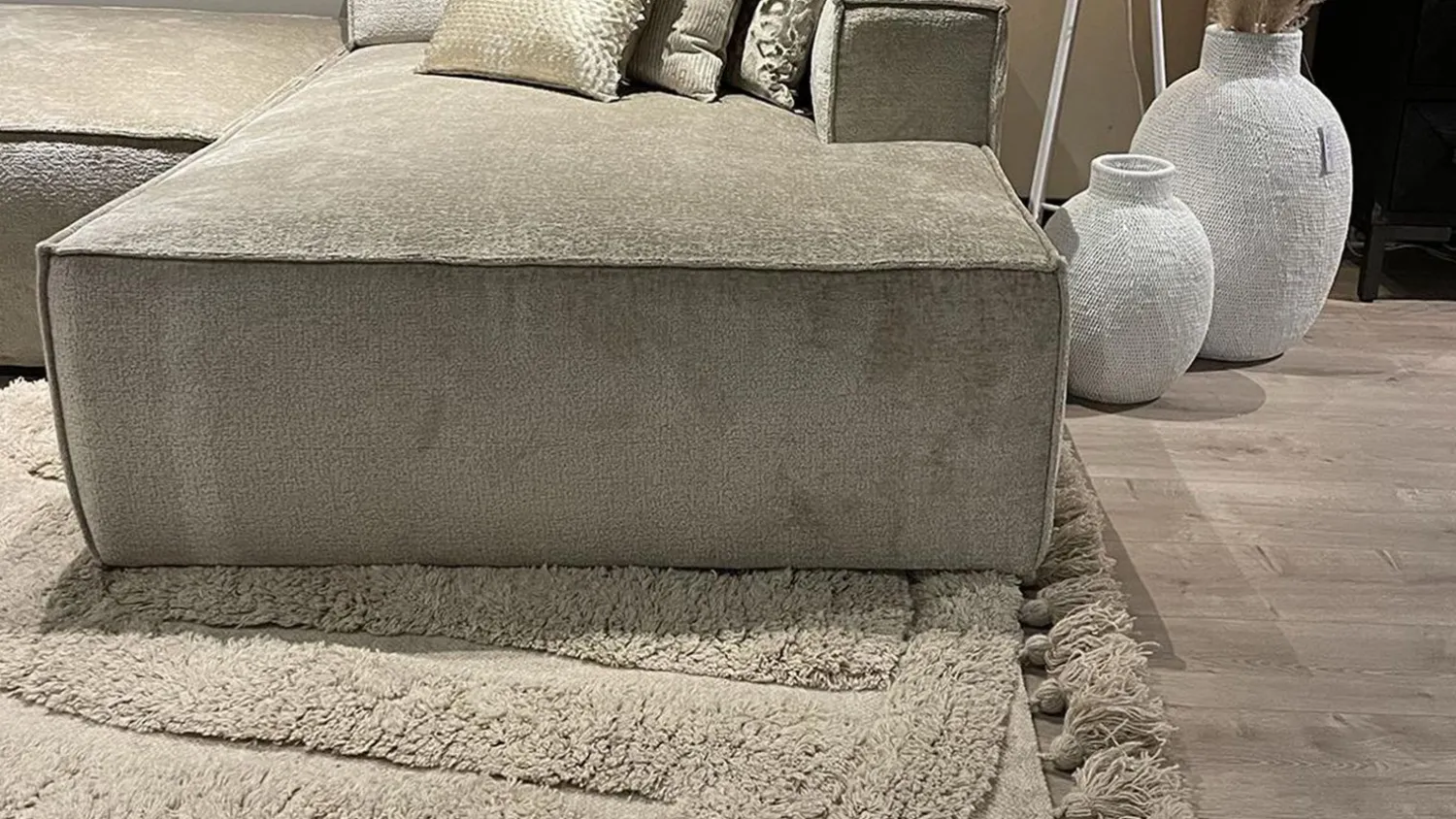 Vloerkleden|Rechthoekige Vloerkleden-Trendhopper Wave Vloerkleed Off White
