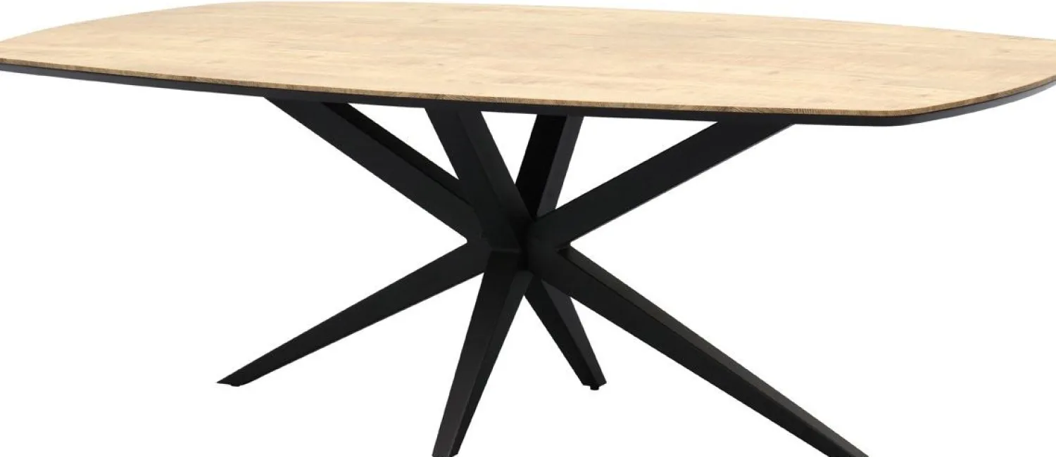 Rechthoekige Eettafels-Trendhopper Wexford Eettafel Fresh Oak