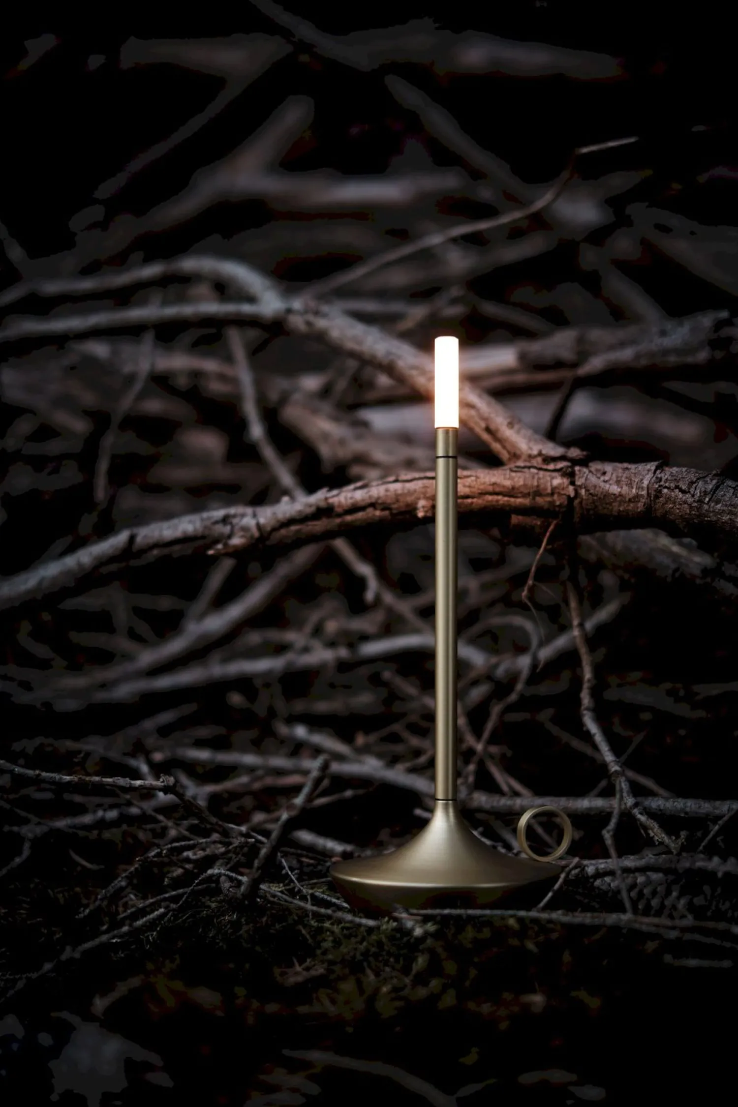 Snoerloze Tafellampen|Tafellampen-Graypants Wick Tafellamp Brass