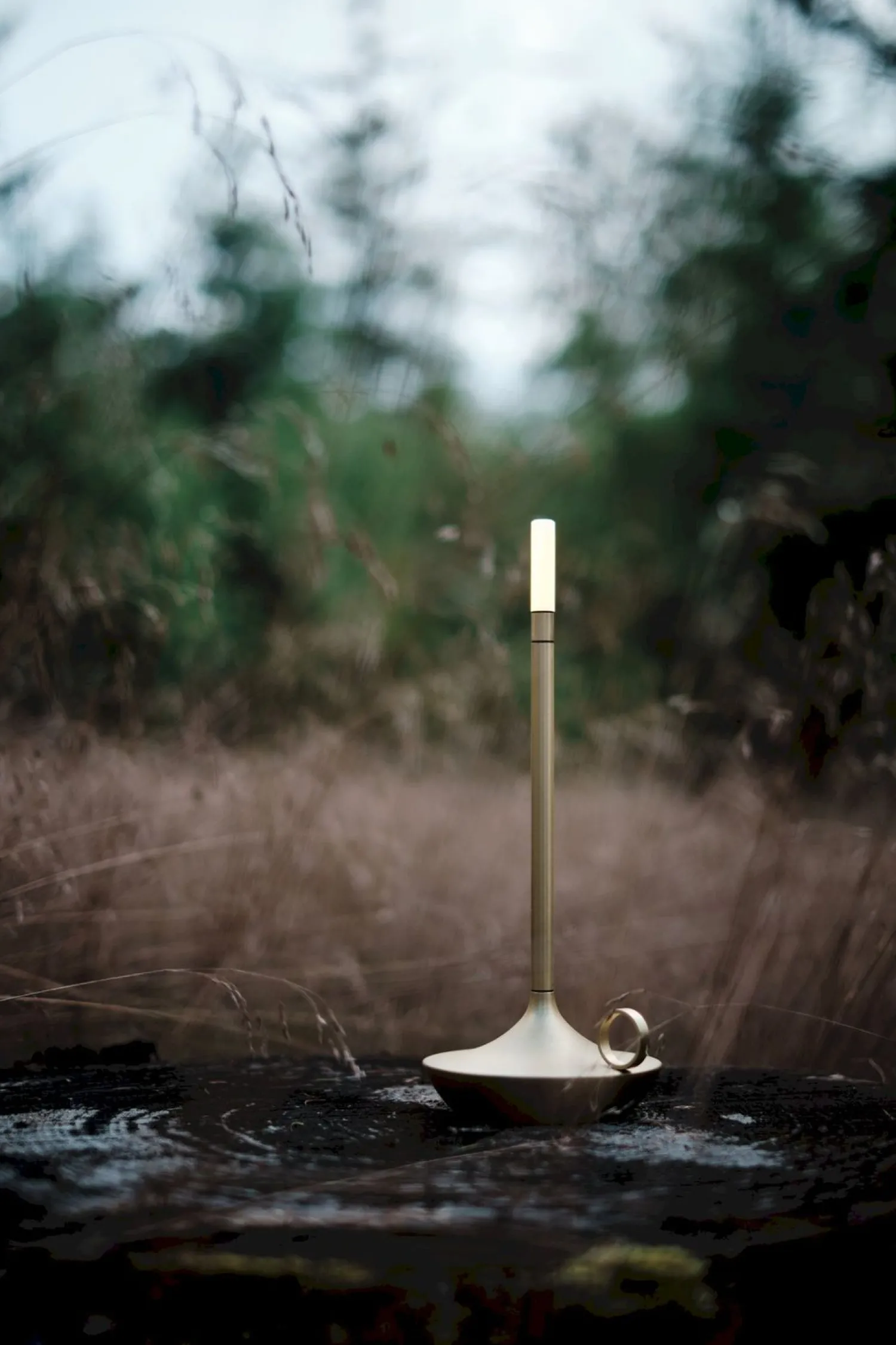 Snoerloze Tafellampen|Tafellampen-Graypants Wick Tafellamp Brass