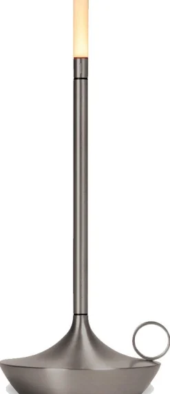 Snoerloze Tafellampen|Tafellampen-Graypants Wick Tafellamp Graphite