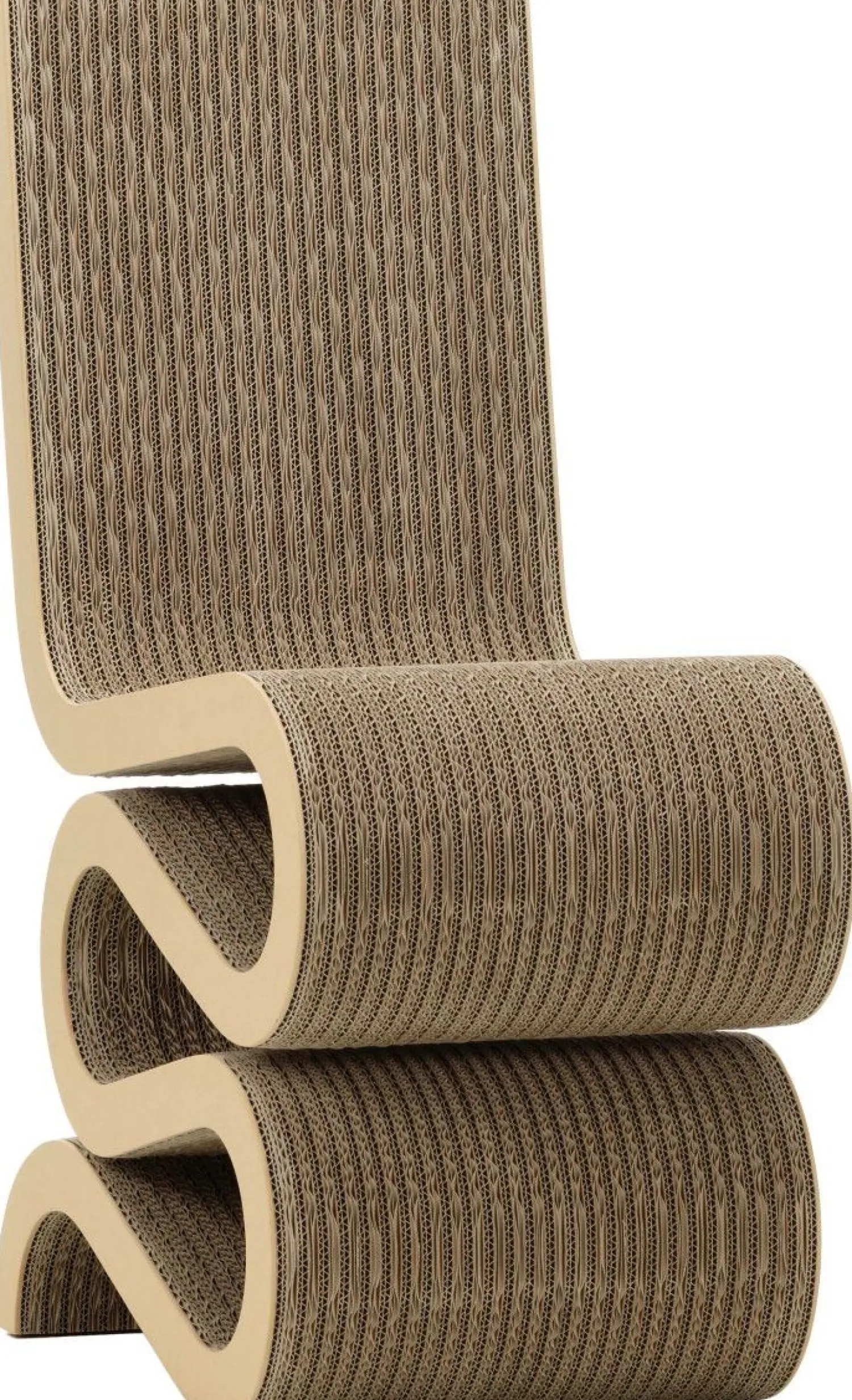 Design Stoelen|Eetkamerstoelen Zonder Armleuning-Vitra Wiggle Stoel Naturel