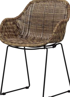 Eetkamerstoelen Met Armleuning-WOOOD Willow Eetkamerstoel Natural