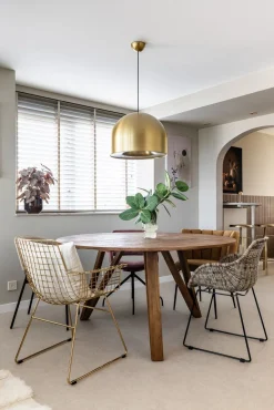 Eetkamerstoelen Met Armleuning-WOOOD Willow Eetkamerstoel Natural