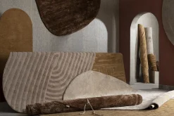 Vloerkleden|Rechthoekige Vloerkleden-COCO maison Winding Vloerkleed Okergeel
