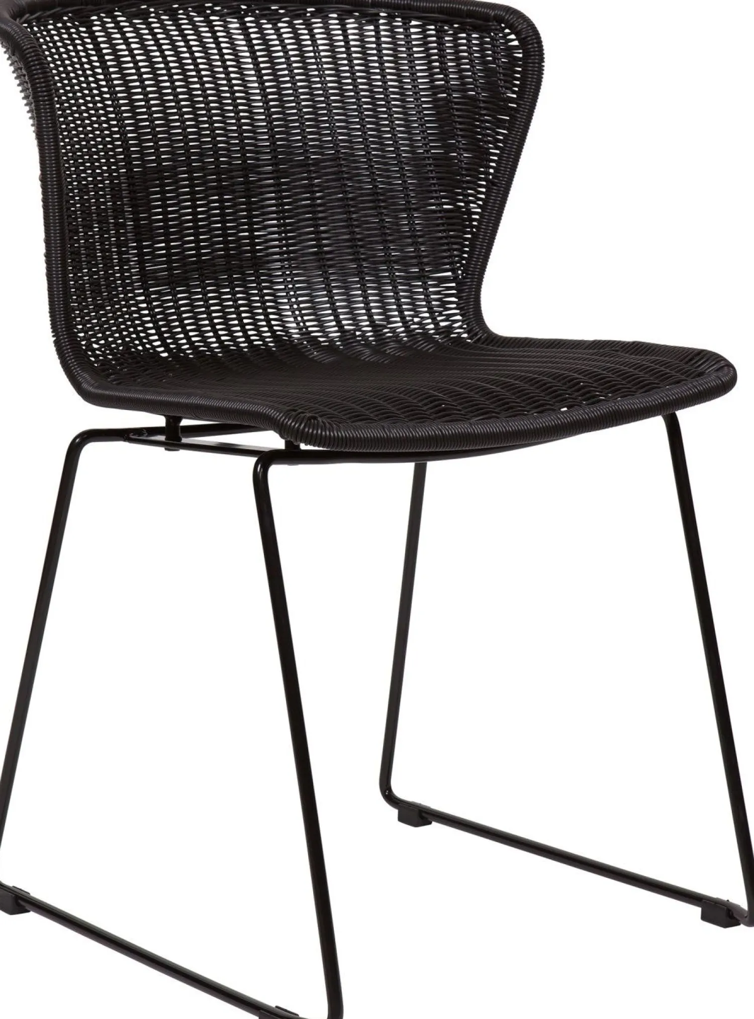 Tuinstoelen|Eetkamerstoelen Zonder Armleuning-WOOOD Wings Set van 2 Eetkamerstoel Black