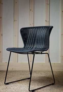 Tuinstoelen|Eetkamerstoelen Zonder Armleuning-WOOOD Wings Set van 2 Eetkamerstoel Black