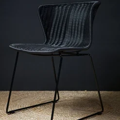 Tuinstoelen|Eetkamerstoelen Zonder Armleuning-WOOOD Wings Set van 2 Eetkamerstoel Black