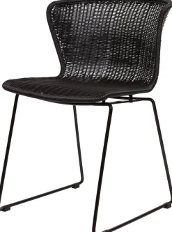 Tuinstoelen|Eetkamerstoelen Zonder Armleuning-WOOOD Wings Set van 2 Eetkamerstoel Black