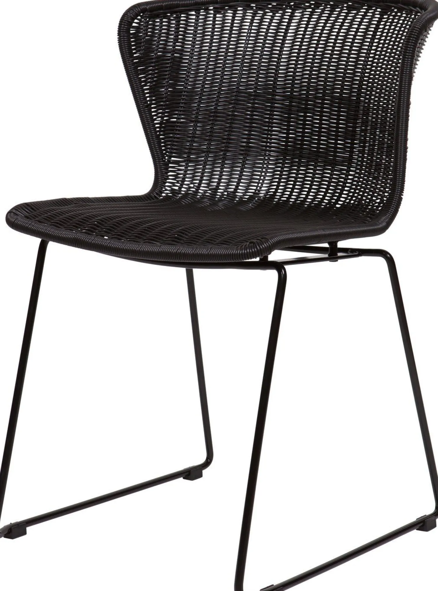 Tuinstoelen|Eetkamerstoelen Zonder Armleuning-WOOOD Wings Set van 2 Eetkamerstoel Black