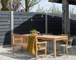 Tuinstoelen|Eetkamerstoelen Zonder Armleuning-WOOOD Wings Set van 2 Eetkamerstoel Naturel