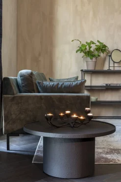 Houten Salontafels|Ronde Salontafels-Dutchbone Winston Salontafel Black