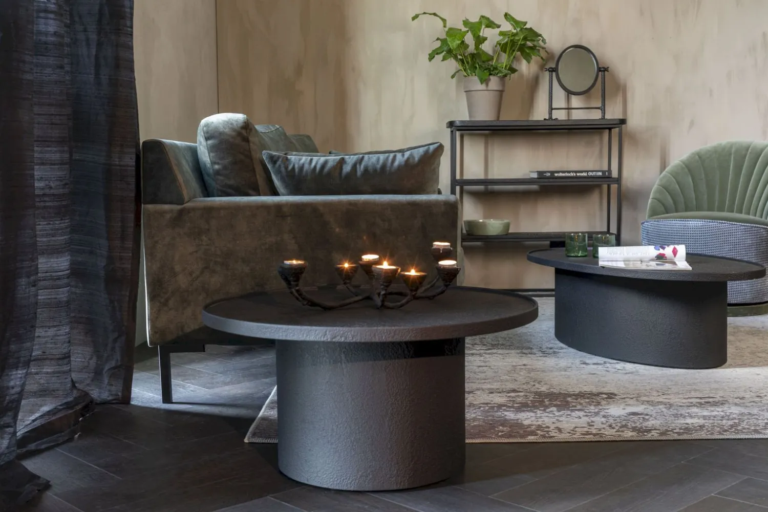 Dressoirs-Dutchbone Winston Wandtafel Black