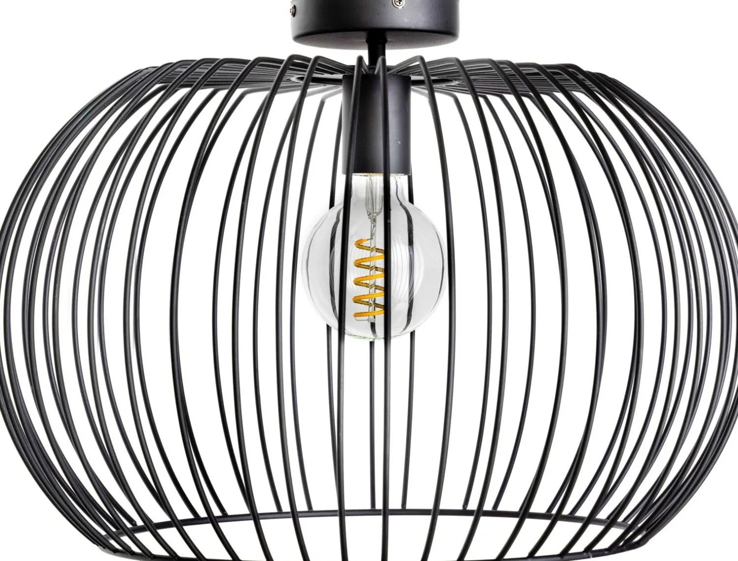 Industriële Plafondlampen|Plafondlampen-Eijerkamp Collectie Wire 2.0 Plafondlamp Zwart