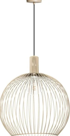 Moderne Hanglampen|Moderne Hanglampen-Eijerkamp Collectie Wire Hanglamp Mat Zand