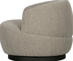 Ronde Fauteuils|Draaifauteuils-WOOOD Woolly Draaifauteuil Naturel