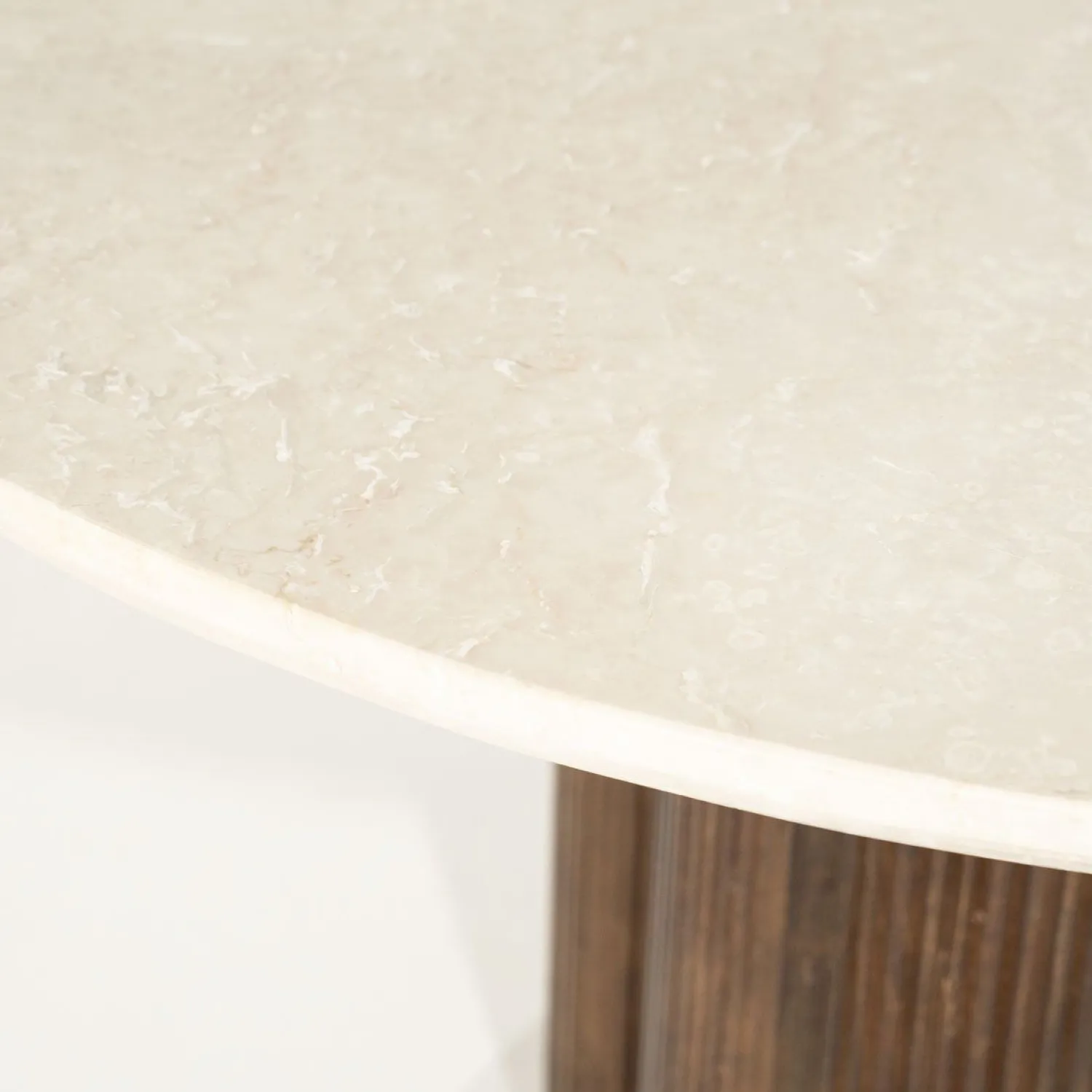 Houten Eettafels-Eleonora Xanni Eettafel Wit, Bruin