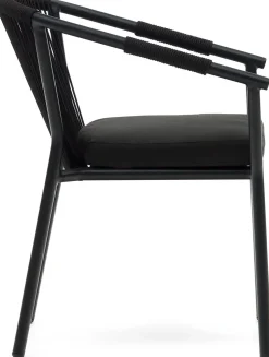 Tuinstoelen-Kave Home Xelida Tuinstoel Zwart