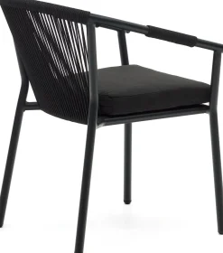 Tuinstoelen-Kave Home Xelida Tuinstoel Zwart